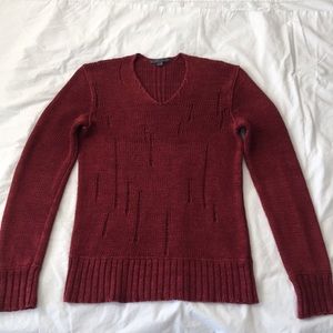 John Varvatos Collection distressed v-neck sweater